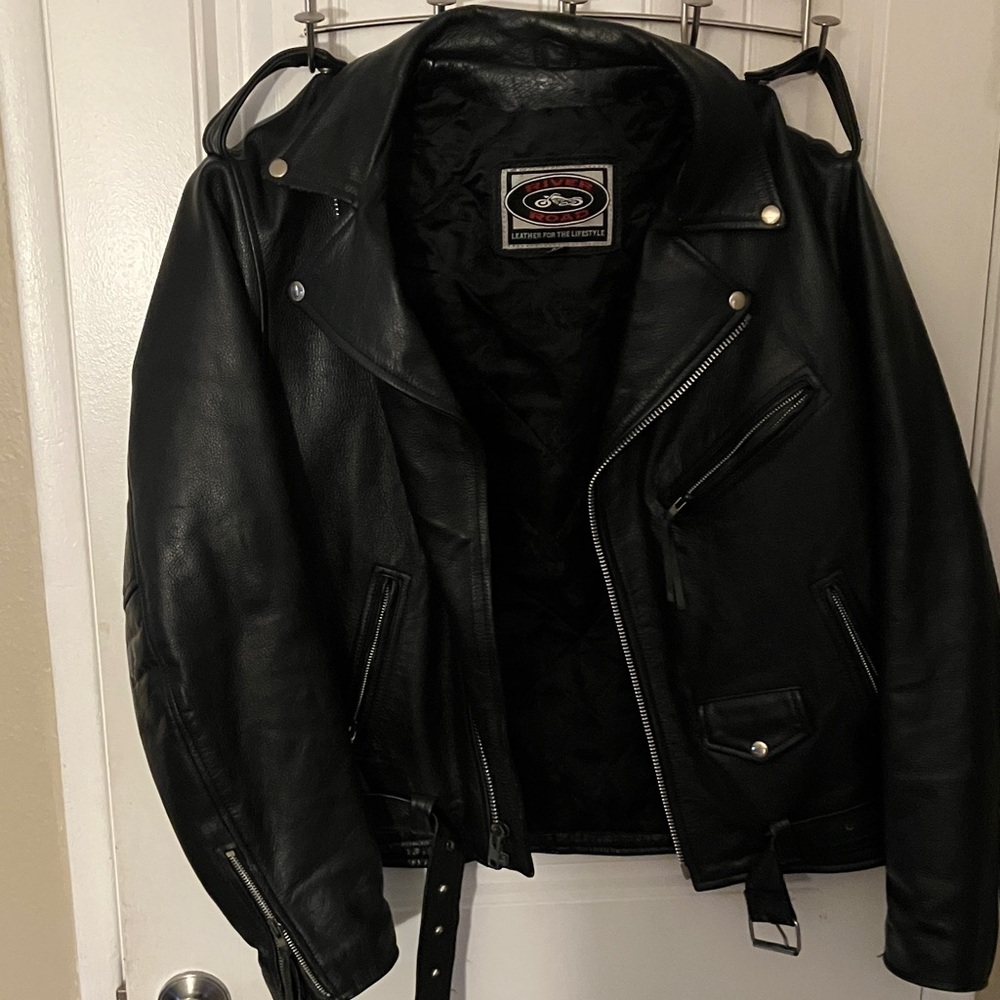 Black Leather Motorcycle Jacket